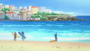 Anime version of Bondi Beach