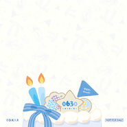 BIRTHDAY★DECORATION birthday card (back) - Haruka