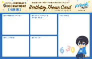 BIRTHDAY★DECORATION birthday theme card - Haruka