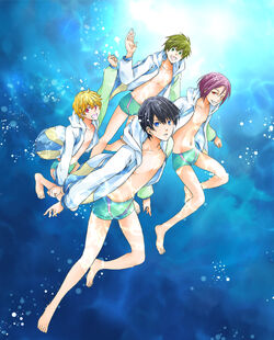 Free! Iwatobi Swim Club - Anime - Bromides - Haruka / Makoto / Rin