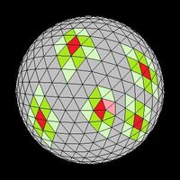 Icosahedron neighbors colored tilt