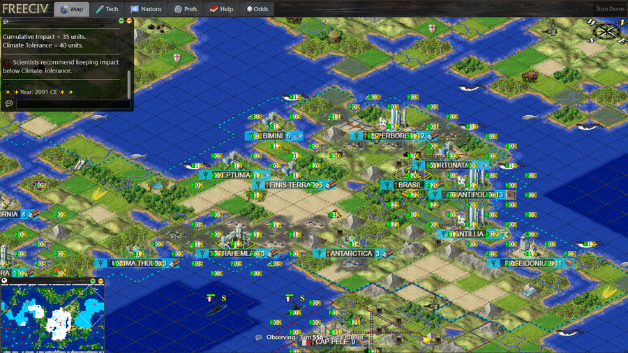 Play FreeCiv Online