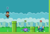 Lilac in Indie Pogo alongside Shovel Knight and the protagonist of Teslagrad.