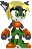 Carol's earliest known sprite design. Originally, she was portrayed as a Black Cat.