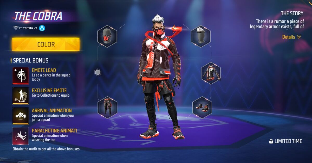 The Cobra bundle | FreeFire Wiki | Fandom