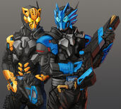 Kamen Rider Vulcan SWAT and Kamen Rider Valkyrie SWAT