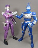 Karato and Agent Blue Stinger Beetleborg Team Up