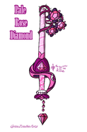 Pale rose diamond steven universe keyblade by grimzombieartz deztqca-fullview