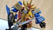 Wild Force Megazord Hors Shark and Basteto Tiger