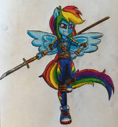 Rainbow Dash's Naginata Spear