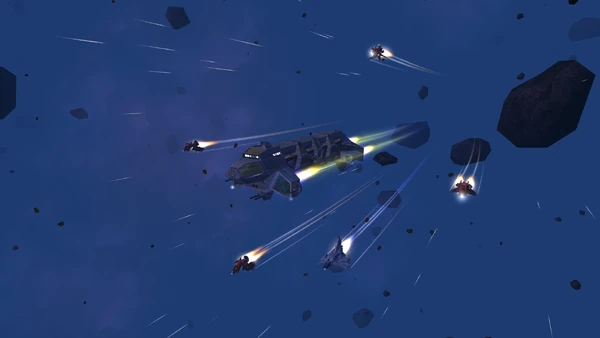 Tekagi's Transport convoy in the Chugoku system.