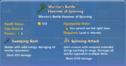 Warrior’s Battle Hammer of Spinning item