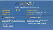 Ninja's Jagged Scythe of Shadow Armies item