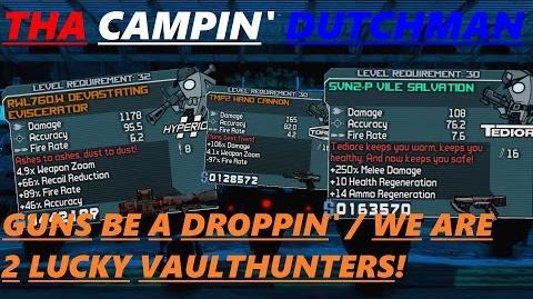Borderlands Guns be a droppin' we are 2 lucky Vaulthunters! (Let's play 57)