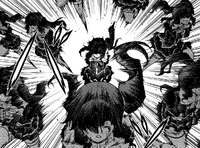 Nova Form Rana unleashes a powerful Tempest Turn against Chiffon