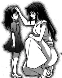 Young Ouka with her cousin, Kazuha.