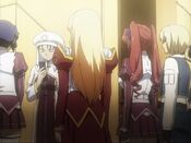 Sister Margaret gathers Satellizer, Kazuya, Rana, Ganessa and Arthur.