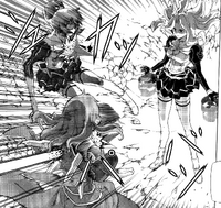 Elizabeth carefull pierced through her Nova Form enemies.