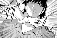 Gengo remains undisturbed as Ryuuichi attacks him