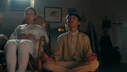 Jenny attempts to meditate with Evan