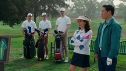 Jessica rudely addresses the caddies
