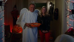 Honey and Marvin give out candy