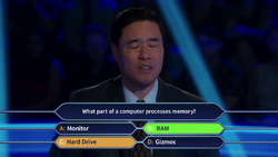 Louis answers incorrectly and loses the game