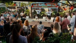 Eddie and Trent perform a folk dance