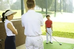Evan sucks at golfing