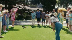 Jessica wins the bocce finals