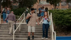 Eddie and Tina discuss after-school studying