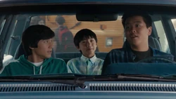 Evan attends high school with his brothers