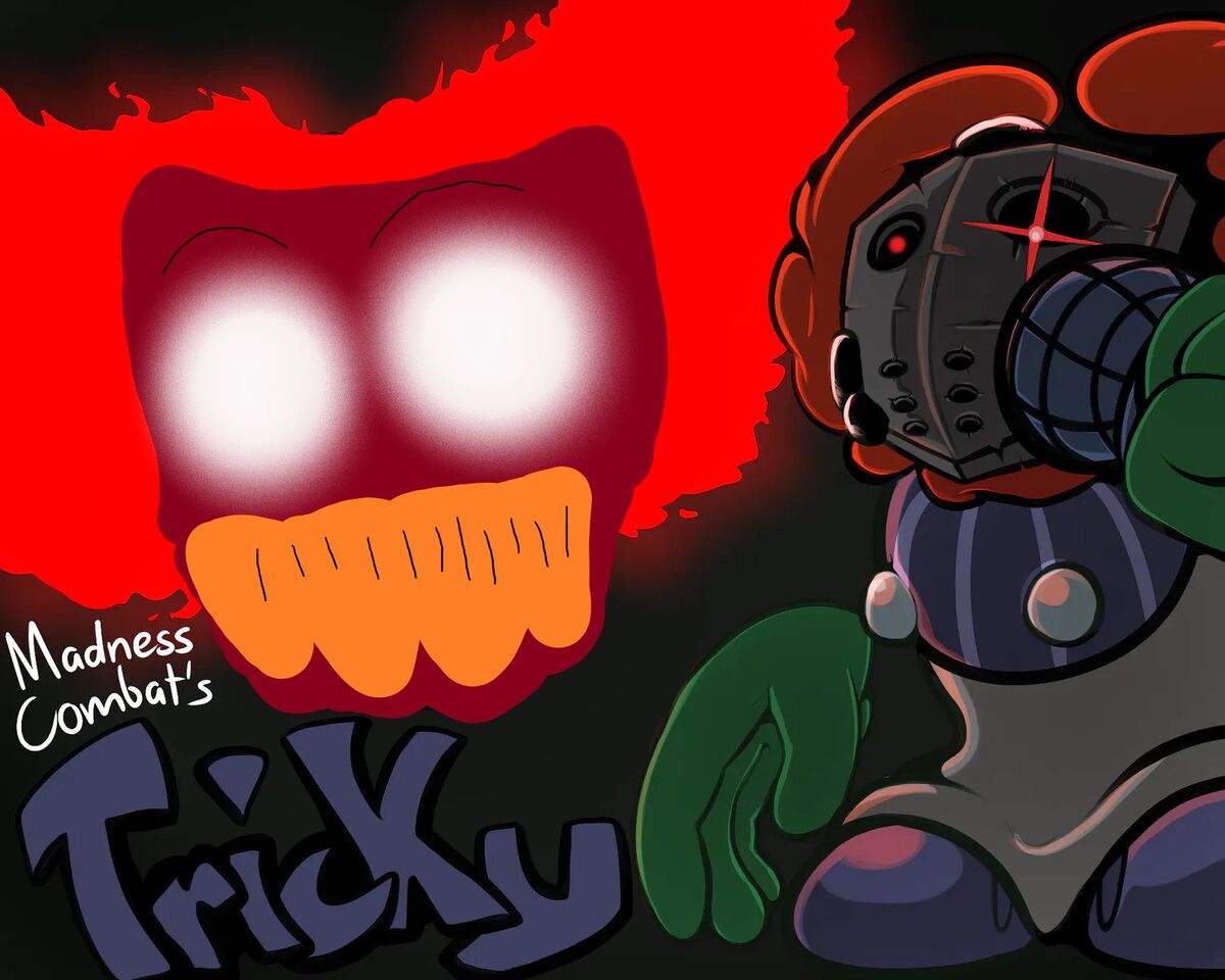 Tricky the clown (Madness Combat, fanart) by OmegaBrazzle on Newgrounds