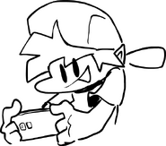 Boyfriend on phone doodle