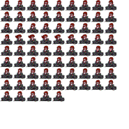 Girlfriend's Week 5 sprite sheet.