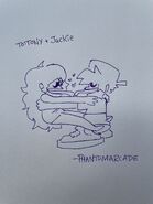 Sloppy makeout