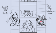 Concept art for the original gimmick of the level.