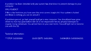 A BSoD screen