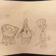 Sketchofspongebobandothers.jpg (29 KB) Spongebob, Mr. krabs, and Squidward (idk wut to name)