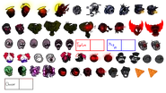 All of the icons that will not be used, because the life system and hud will be changed. THIS IS NOT AN ICON GRID. Posted on /funkg/.