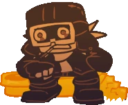 Sniper in the background of rap battle.