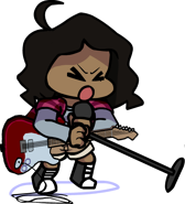 Static guitar alt down pose