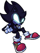 Dark Sonic Render:He is a master of the dark! by SonicOnBox on