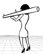 EXGFdownOG.png (10 KB) Ex-Girlfriend blowing up Ex-Boyfriend with a bazooka. The inspiration for her down pose.