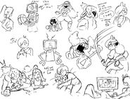 Sketches from Juno's Q&A livestream (1/2).