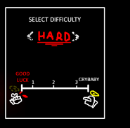 Unused difficulty choosing screen