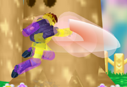 Bonus file "cry_about_it.png"; a screenshot of Super Smash Bros. Melee with hitboxes visualized