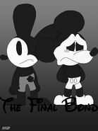 A concept discarded from a scrapped comic briefly explaining what happened between Mickey and Oswald in the old SNS lore, created by Mayz.