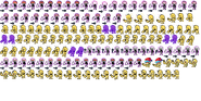 Golden sprite sheet