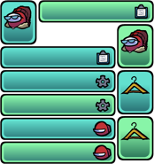 Menu buttons spritesheet